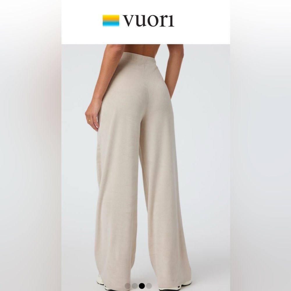 VUORI Suede Women Vuori Haven Wideleg Pants Size XL NWT